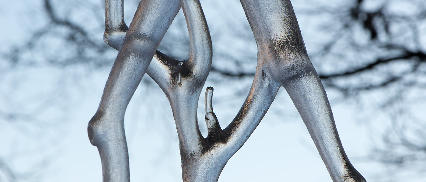 51,5.4728N 0,1.9137E (Judas-Tree, Cercis siliquastrum), Forest Row, UK. 2013. Digital sculpture by Michael Winstone.