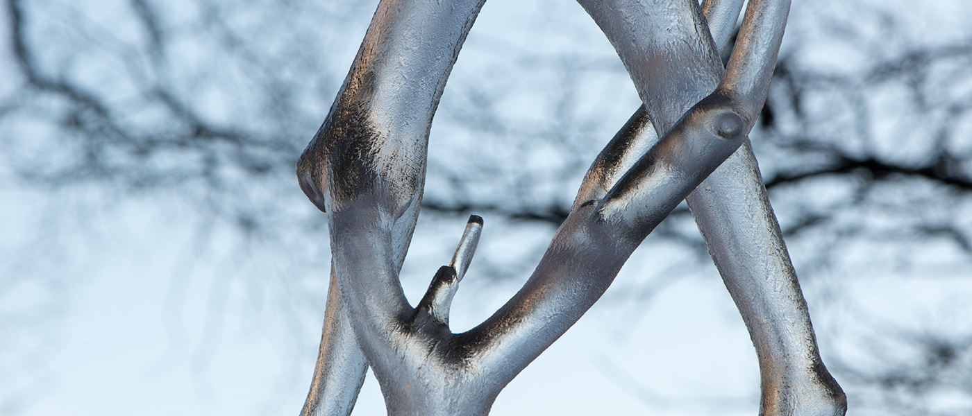 51,5.4728N 0,1.9137E (Judas-Tree, Cercis siliquastrum), Forest Row, UK. 2013. Digital sculpture by Michael Winstone.